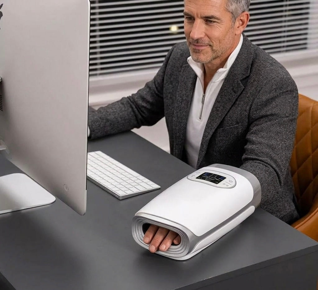 Velora | Cordless Hand Massager with Heat & Compression Therapy