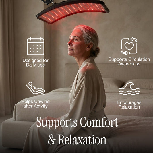 LumiRecovery Red Light Therapy Lamp with Detachable Wrap for Targeted Relief