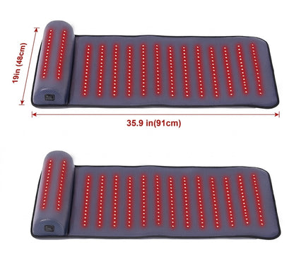 LumiRecovery | Red Light Therapy Mat with Neck Support