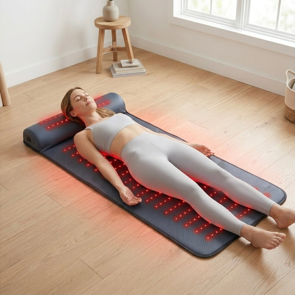 LumiRecovery | Red Light Therapy Mat with Neck Support
