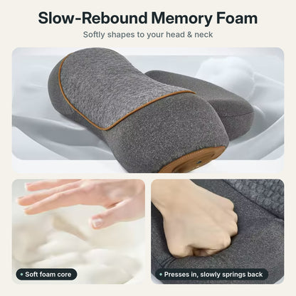 Neck Massage Pillow with Soothing Heat & Ergonomic Design