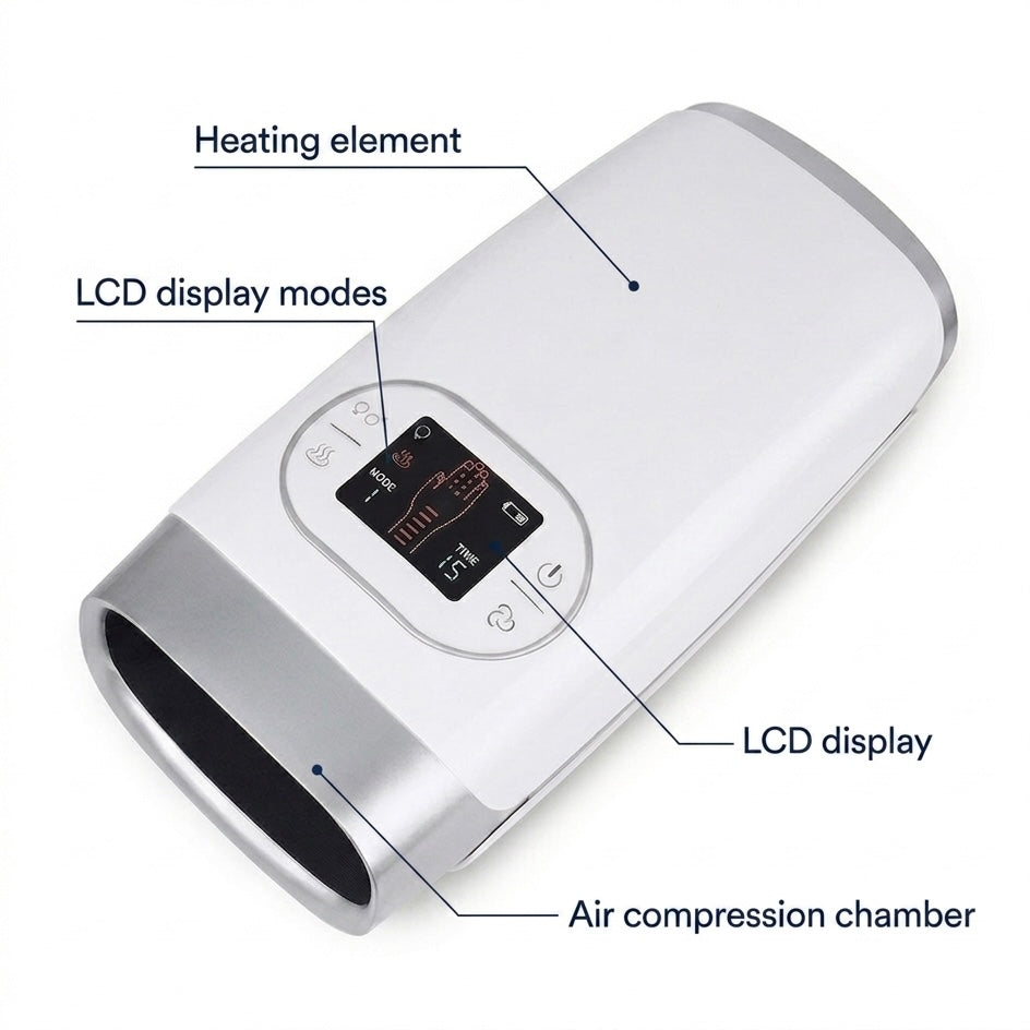 LumiRecovery | Cordless Hand Massager with Heat & Compression Therapy