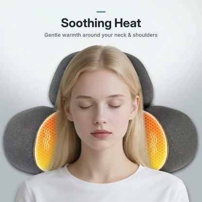 Neck Massage Pillow with Soothing Heat & Ergonomic Design