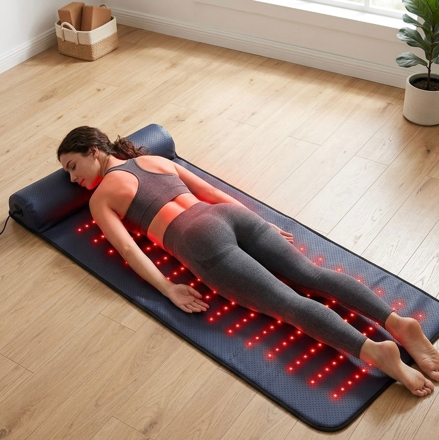 LumiRecovery | Red Light Therapy Mat with Neck Support