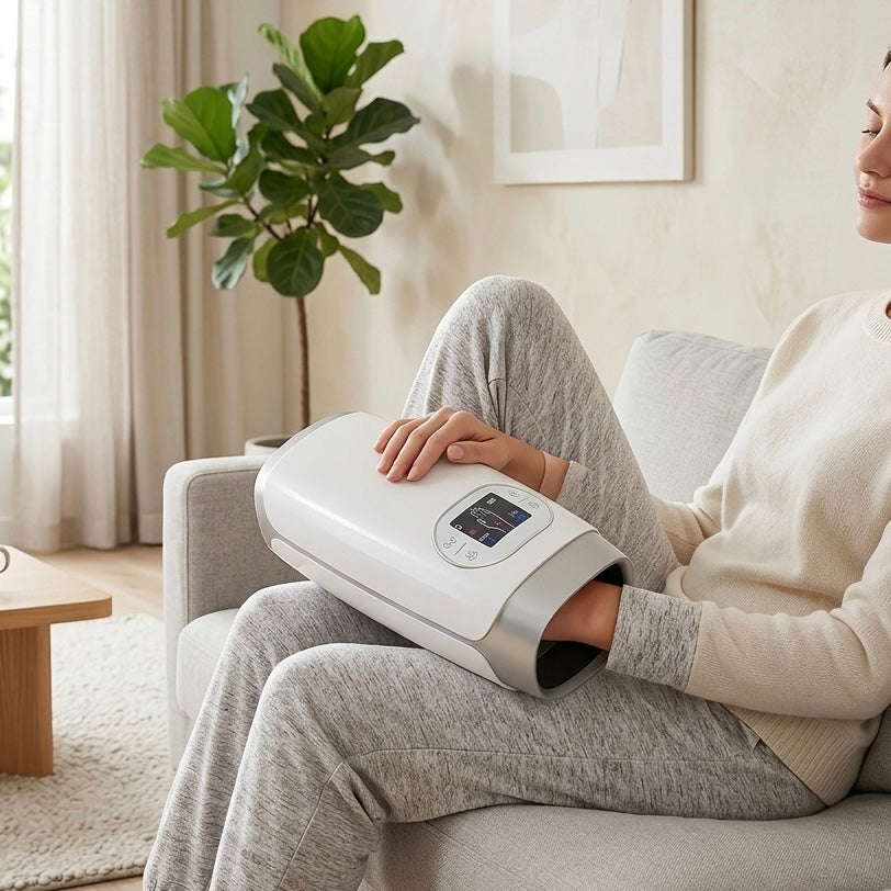 LumiRecovery | Cordless Hand Massager with Heat & Compression Therapy