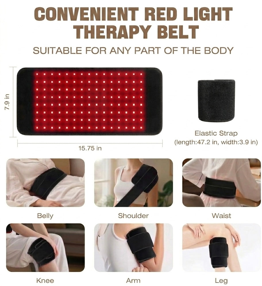 LumiRecovery Infrared Light Belt for back, joints and abdomen