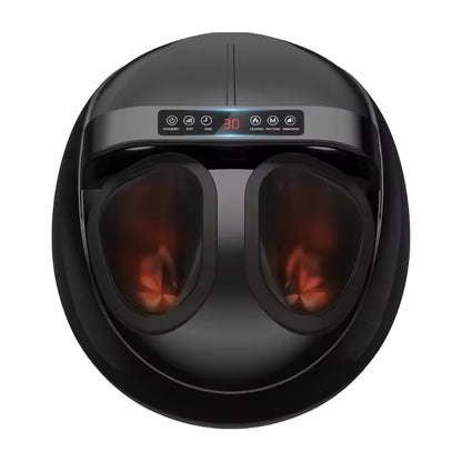 Full-wrap shiatsu foot massager for foot pain relief with kneading, air compression, heat, vibration and remote control