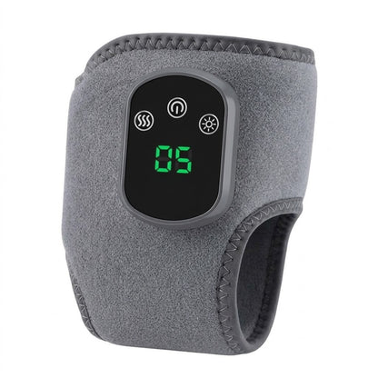 Wearable heated ankle and foot massager wrap with 5 heat levels and vibration