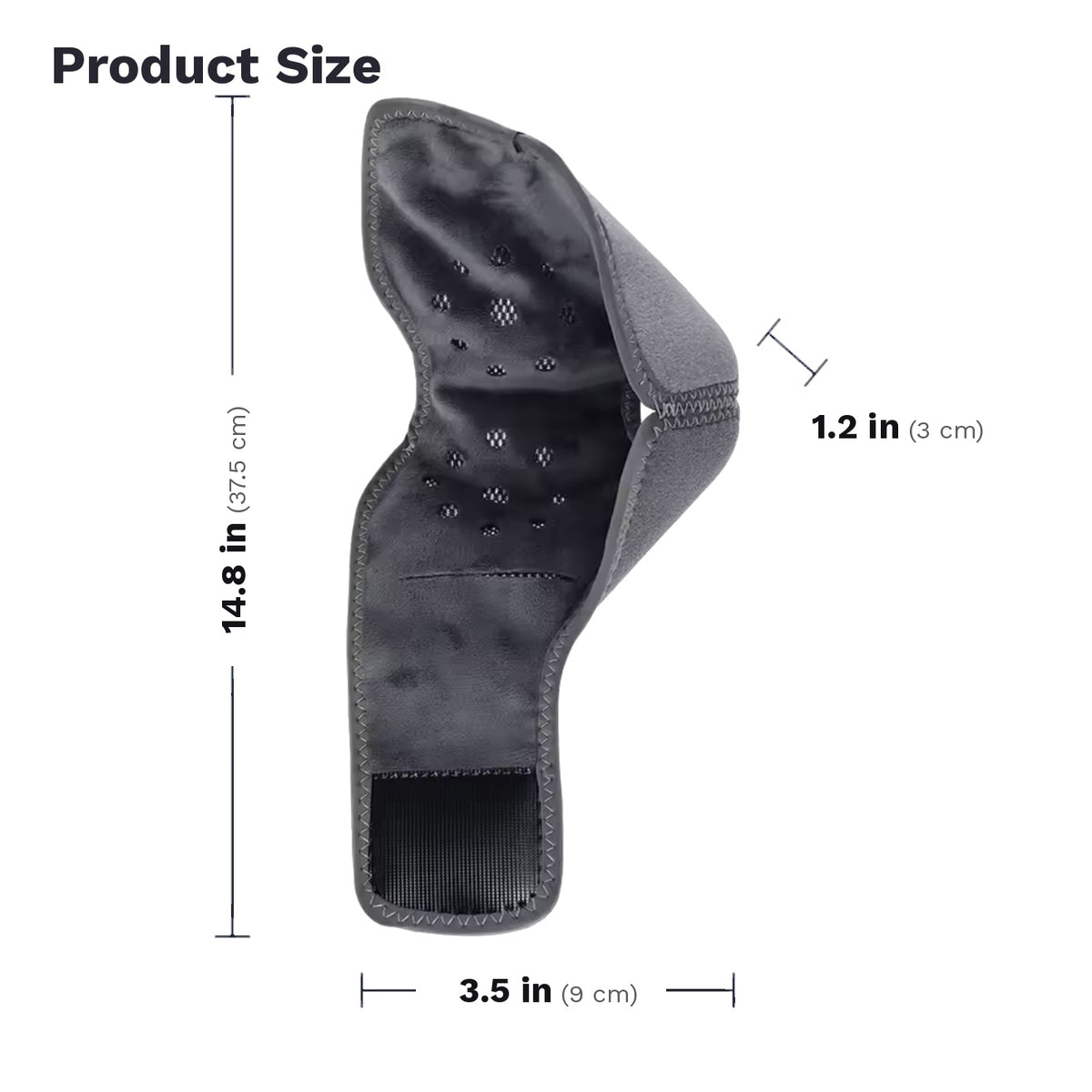 Wearable heated ankle and foot massager wrap with 5 heat levels and vibration