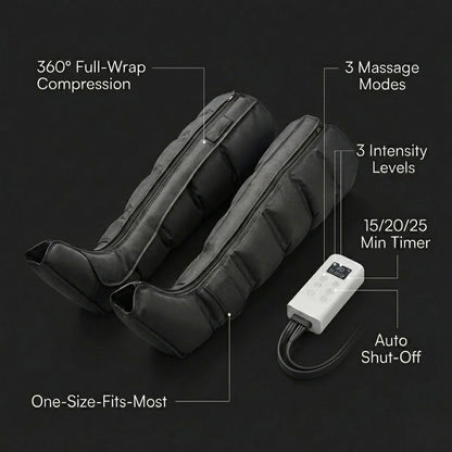 LumiRecovery 360 Air Compression Leg Massager for calves and thighs