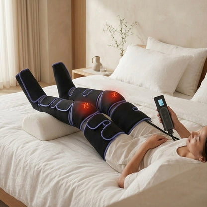 LumiRecovery Air Compression Leg Recovery System with heat and adjustable intensity