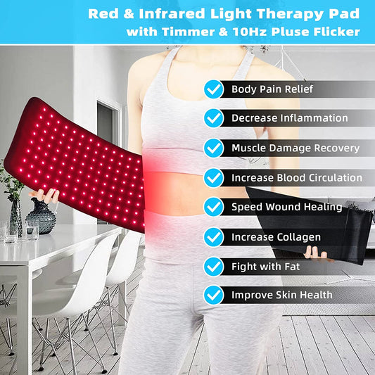 LumiRecovery Infrared Therapy Belt for Back Joints and Abdomen Relief