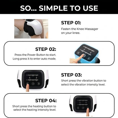 LumiRecovery Knee Massager with Heat Vibration and Infrared Therapy
