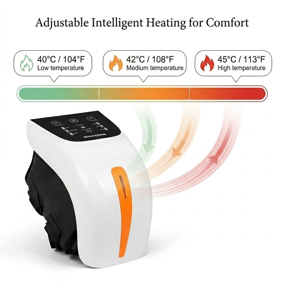 LumiRecovery Knee Recovery System with Heat Vibration and Red Light Therapy