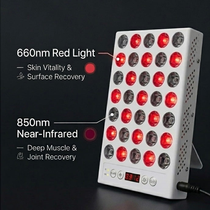 LumiRecovery Pro Light Panel Red and Near-Infrared Light Therapy Device