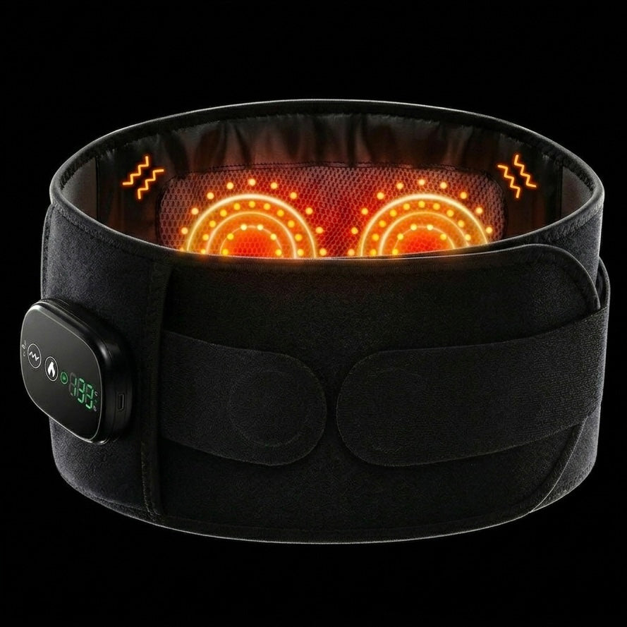 LumiRecovery Red Light Back Recovery Belt with infrared heat and vibration