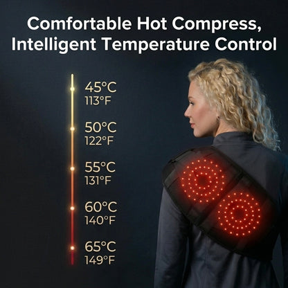 LumiRecovery Red Light Back Recovery Belt with infrared heat and vibration