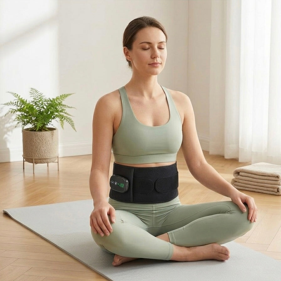 LumiRecovery Red Light Back Recovery Belt with infrared heat and vibration
