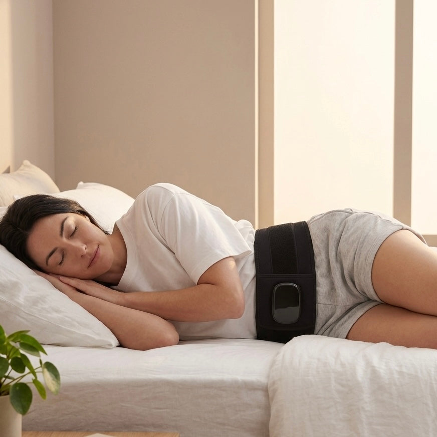 LumiRecovery Red Light Back Recovery Belt with infrared heat and vibration