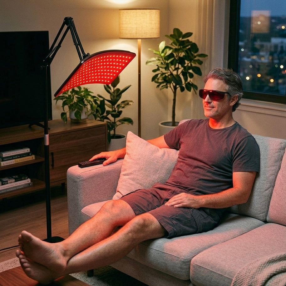 LumiRecovery Red Light Therapy Lamp with Detachable Wrap for Targeted Relief