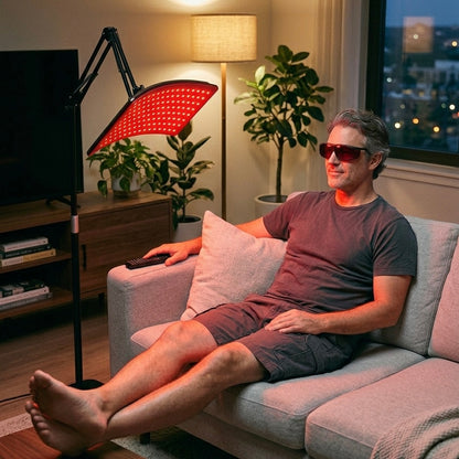 LumiRecovery Red Light Therapy Lamp with Detachable Wrap for Targeted Relief