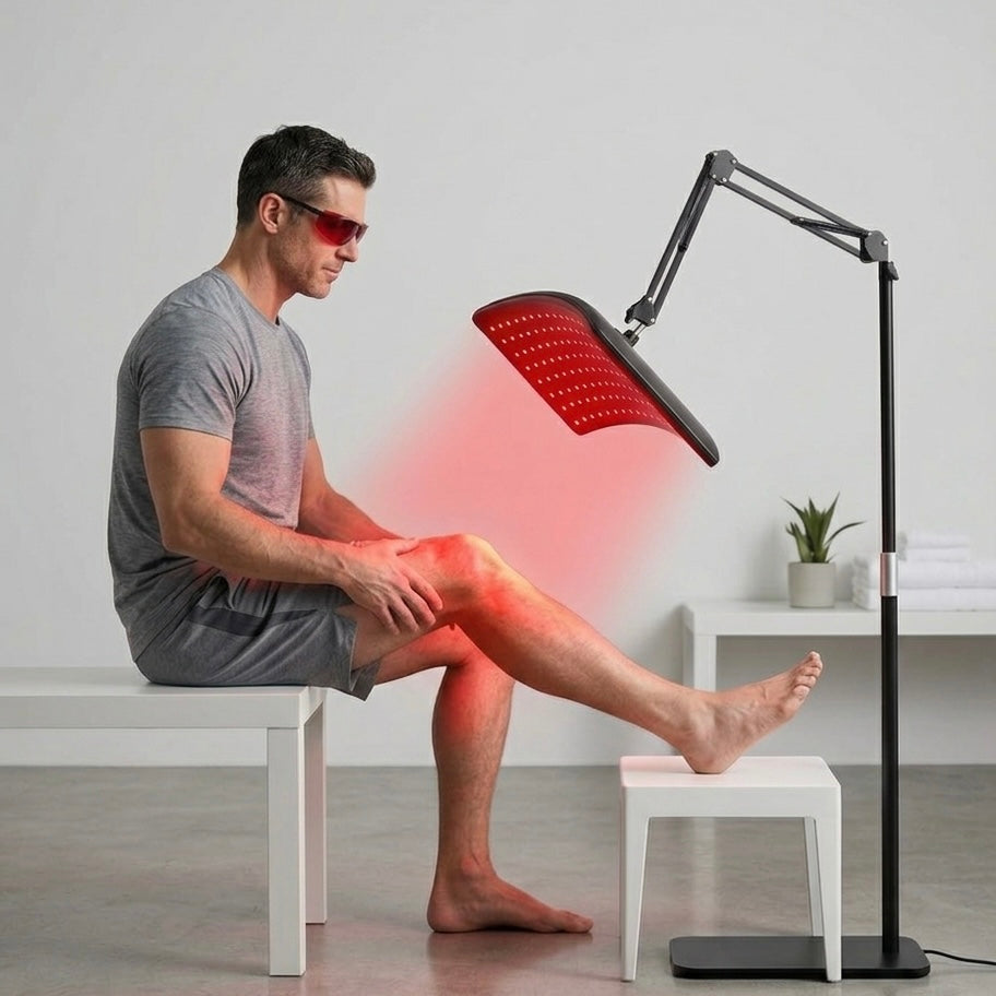 LumiRecovery Red Light Therapy Lamp with Detachable Wrap for Targeted Relief