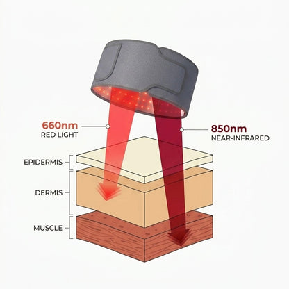 LumiRecovery Red Light Therapy Wrap with Dual Wavelength Pain Relief