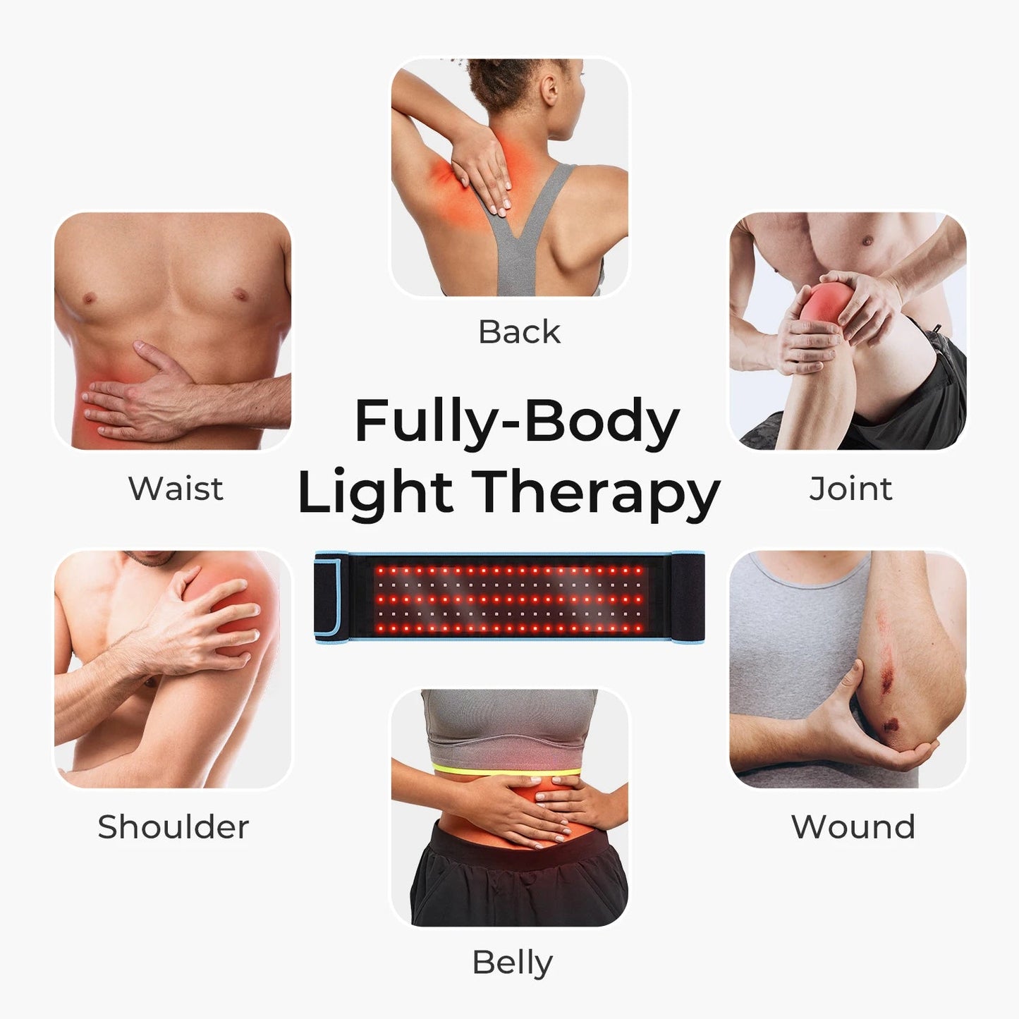 LumiRecovery Red Light Therapy Wrap with Dual Wavelength Pain Relief