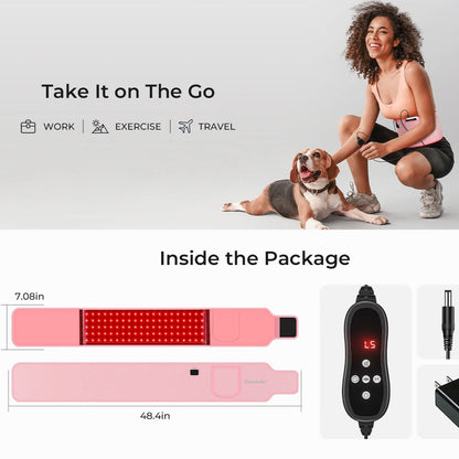 LumiRecovery Red Light Therapy Wrap with Dual Wavelength Pain Relief