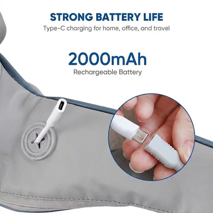 LumiRecovery Neck Massager – 4 Techniques Kneading Pushing Pinching and Pressure