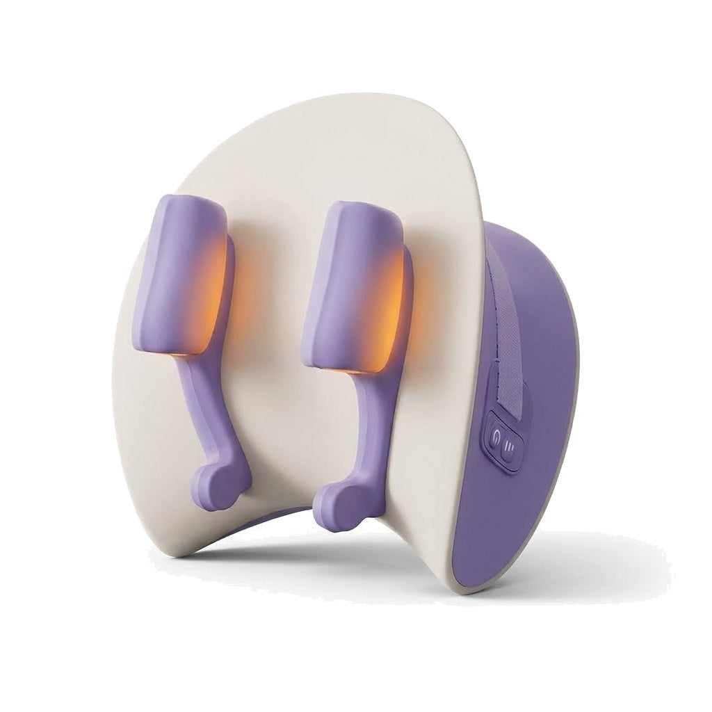 Cordless neck and shoulder massage pillow with 6D kneading heads and heat for home and office
