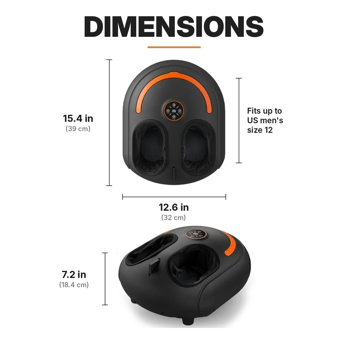 Shiatsu foot massager for foot pain relief with kneading rollers, air compression, heat, toe vibration and remote control