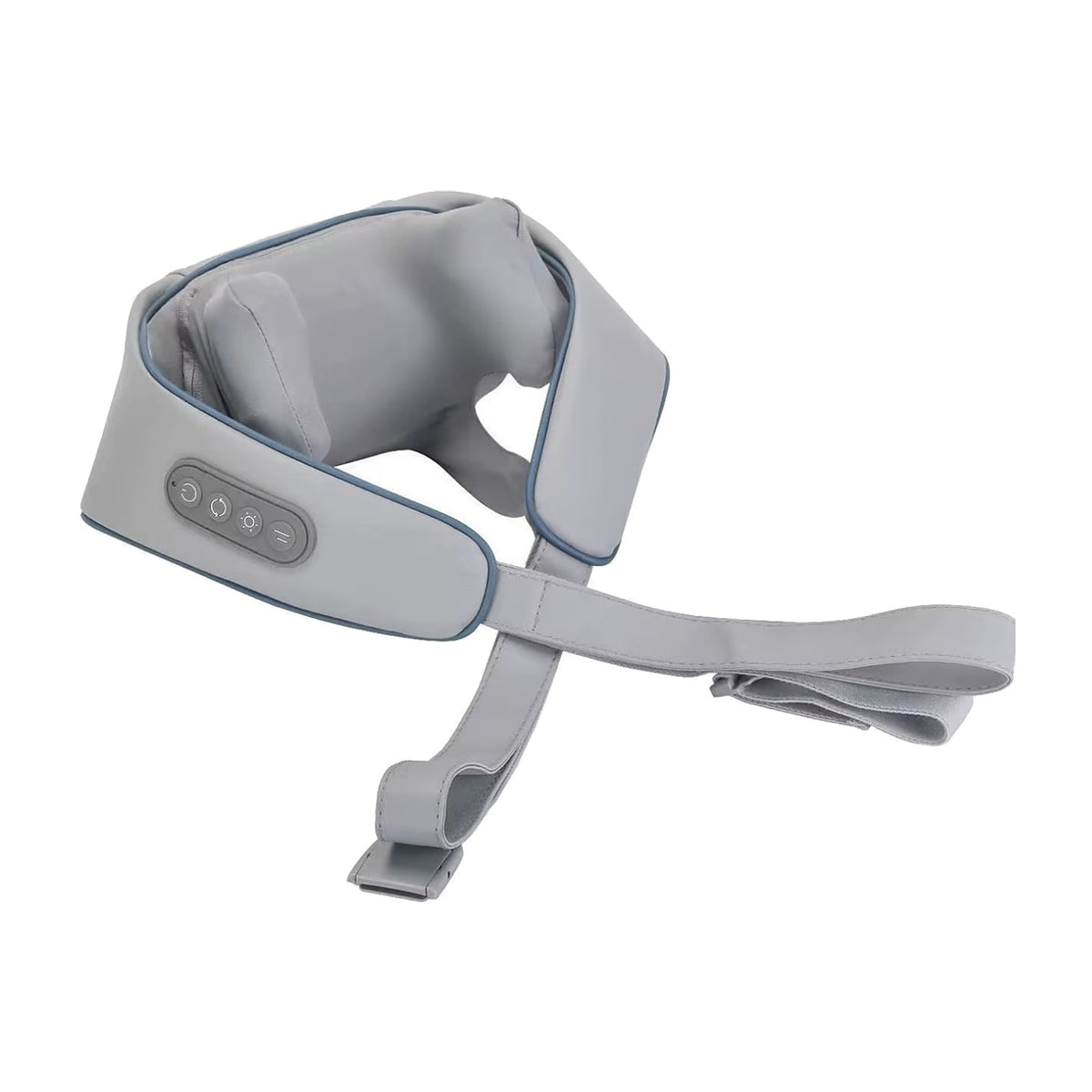Cordless shiatsu neck and shoulder massager with 26W motor, 6 massage heads and heat